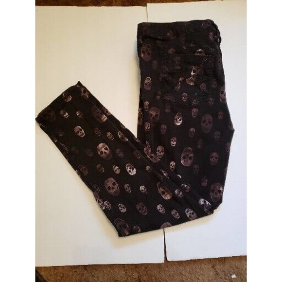 Royal Bones Denim - Royal Bones Jeans Purple Skulls Size 19